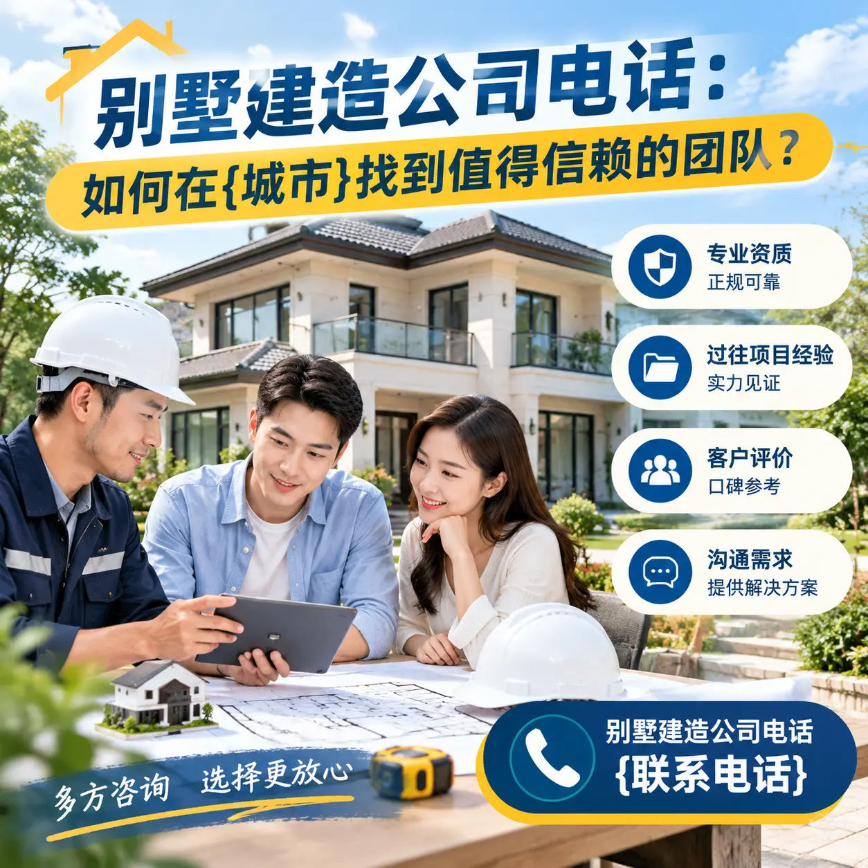 别墅建造公司电话：如何在普定找到值得信赖的团队？