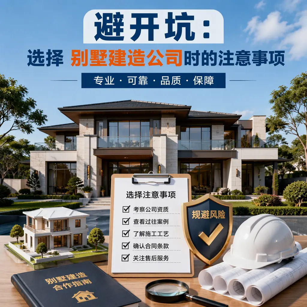 避开坑:选择 普定 别墅建造公司时的注意事项