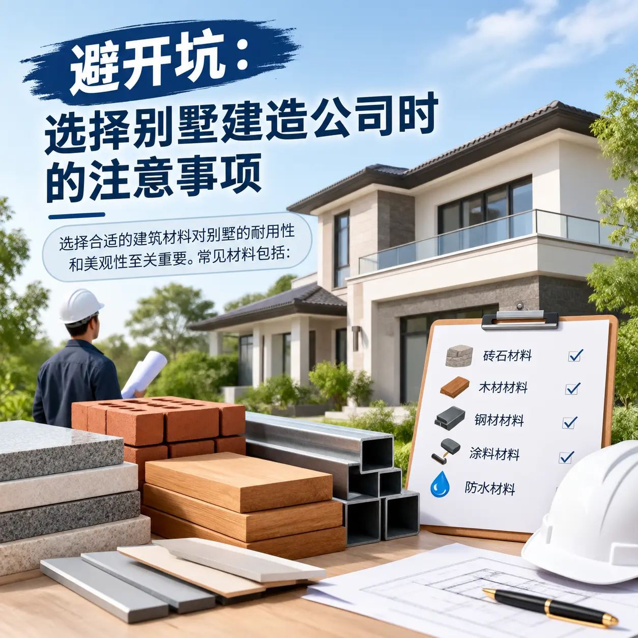 避开坑:选择 普定 别墅建造公司时的注意事项
